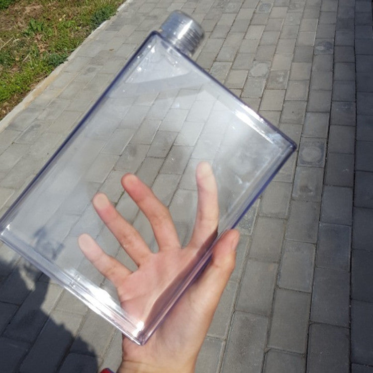 Fall-Proof And Leak-Proof Flat Sports Bottle Plastic Water Bottle
