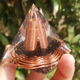 Crystal Gravel Spiral Line Pyramid